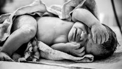 Baby nach Geburt
